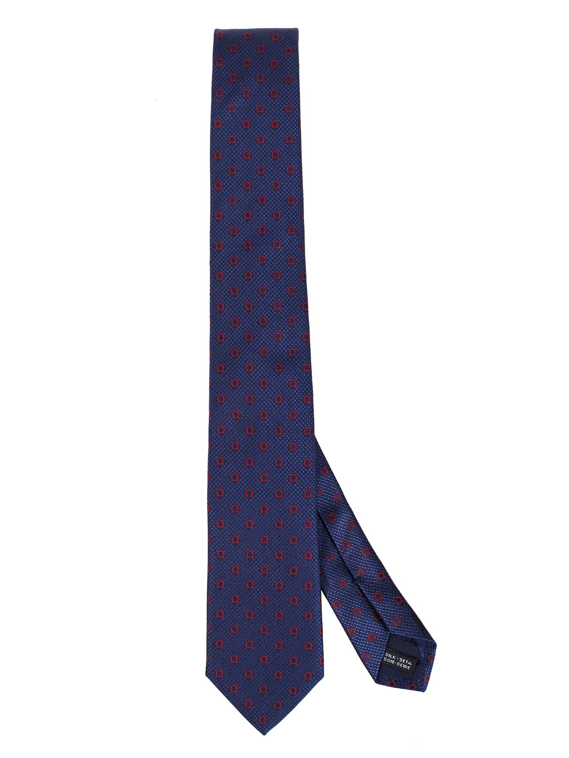 shop SALVATORE FERRAGAMO  Cravatta: Salvatore Ferragamo cravatta in seta con Gancini.
Composizione: 100% seta.
Made in Italy.. 357880 GIOIA-001 703112 number 8266713